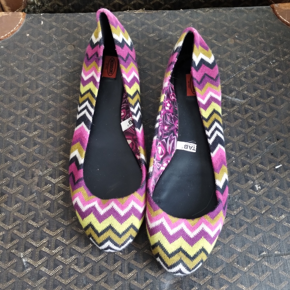 Target x Missoni Women’s Knit Ballet Flats in Fuchsia Zig Zag Flat size 11*